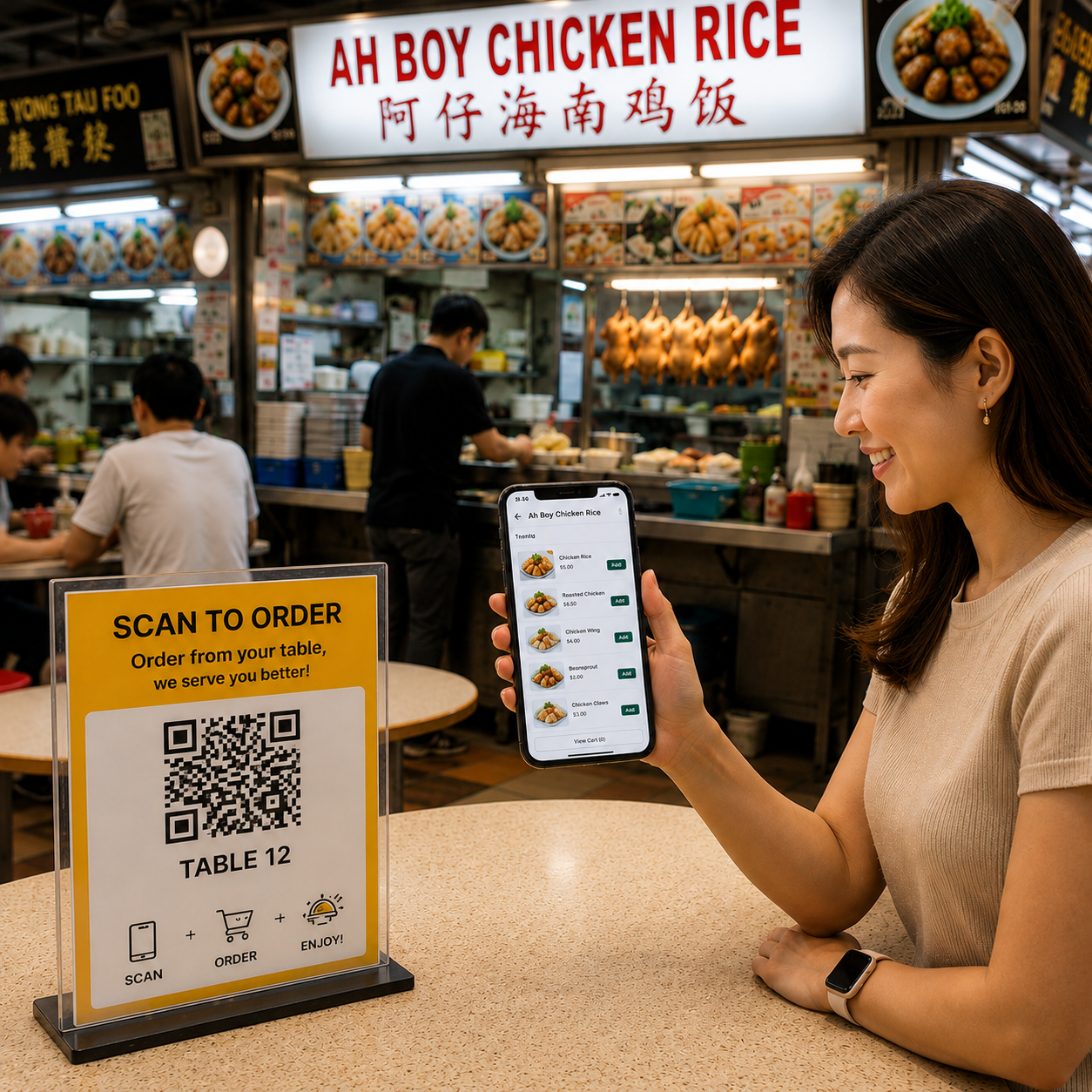 Step 1 - QR Self Ordering
